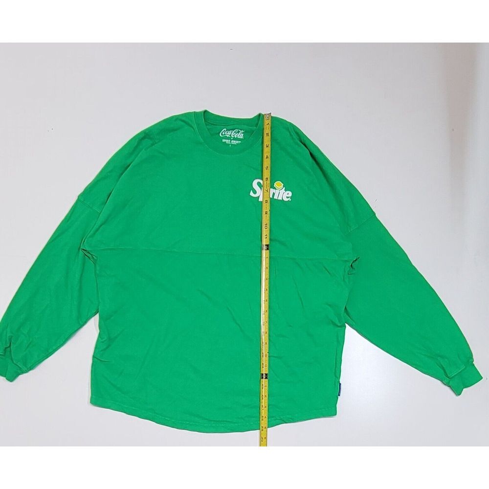 Coca Cola Brand Sprite Spirit Jersey Green Big Logo Adult Size Large‎ - Picture 2 of 5